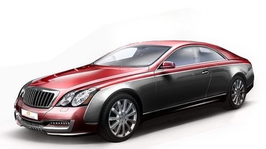 Sketch Maybach 57S coupé - 3/4 avant gauche