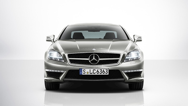 Mercedes CLS63 AMG - gris - face avant, studio