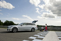 Mercedes E63 AMG Estate gris profil + kart