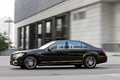 Mercedes S63 AMG - marron - profil dynamique
