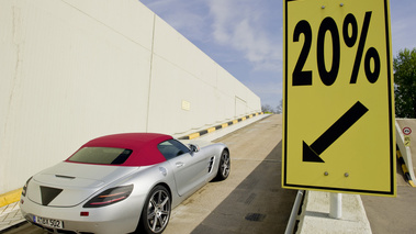 Mercedes SLS AMG Roadster - test, côte 20%