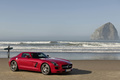 Mercedes SLS AMG rouge 3/4 avant droit 2