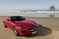 Mercedes SLS AMG rouge 3/4 avant droit 3