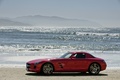 Mercedes SLS AMG rouge profil 2