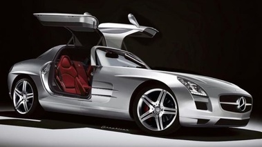 Mercedes SLS - Grise - illustration auto it