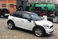 Mini Cooper S Countryman blanc 3/4 avant droit penché