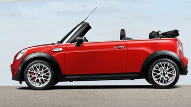 Mini JCW Cabriolet Rouge Profil