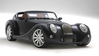 Morgan Aero SuperSports-noire-3/4 avant droit