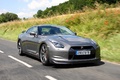 Nissan GTR anthracite 3/4 avant droit travelling