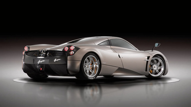 Pagani Huayra gris 3/4 arrière droit