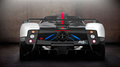 Pagani Zonda Cinque Roadster blanc face arrière