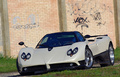 Pagani Zonda F blanche face avant statique 