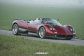 Pagani Zonda Roadster bordeaux 3/4 avant droit