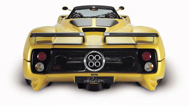 Pagani Zonda Roadster jaune face arrière