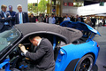 Mondial de l'Automobile Paris 2010 - Porsche 997 Speedster bleu fermeture capote