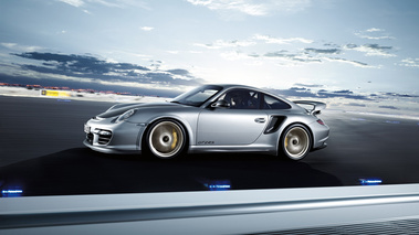 Porsche 911 GT2 RS - grise - profil