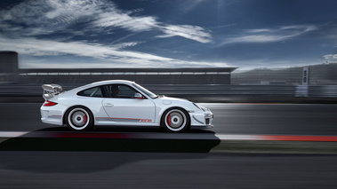 Porsche 911 GT3 RS 4.0 - blanche - profil