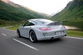 Porsche 911 Sport Classic - grise - 3/4 arrière gauche dynamique