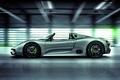 Porsche 918 Spyder - grise - profil