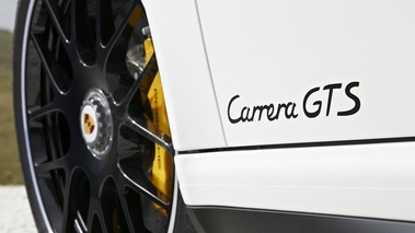 Porsche 997 Carrera GTS blanc logo porte