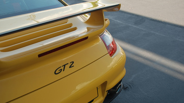 Porsche 997 GT2 jaune logo GT2