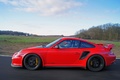 Porsche 997 GT2 RS rouge profil travelling