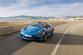 Porsche 997 Speedster bleu 3/4 avant gauche travelling penché 2