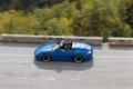 Porsche 997 Speedster bleu filé vue de haut 2