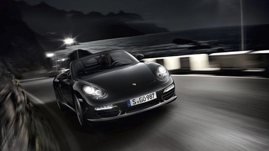 Porsche Boxster S Black Edition - 3/4 avant droit, dynamique