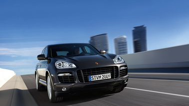 porsche cayenne turbo s 2009 Noir 3/4 AV