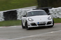 Porsche Cayman R blanc 3/4 avant droit filé penché 2