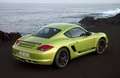 Porsche Cayman R vert 3/4 arrière droit 2
