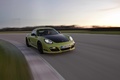 Porsche Cayman R vert 3/4 avant droit travelling