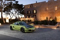 Porsche Cayman R vert 3/4 avant droit