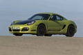 Porsche Cayman R vert 3/4 avant gauche 2