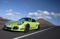 Porsche Cayman R vert 3/4 avant gauche travelling penché 7