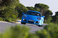 Porsche Cayman S bleu face avant penché