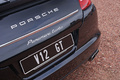 Porsche Panamera Turbo noir Courtrai logo + V12GT