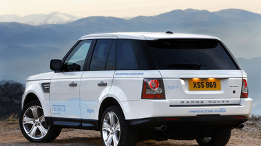 Range Rover E - blanc - 3/4 arrière gauche