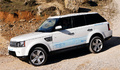 Range Rover E - blanc - 3/4 avant gauche