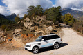 Range Rover E - blanc - 3/4 avant gauche