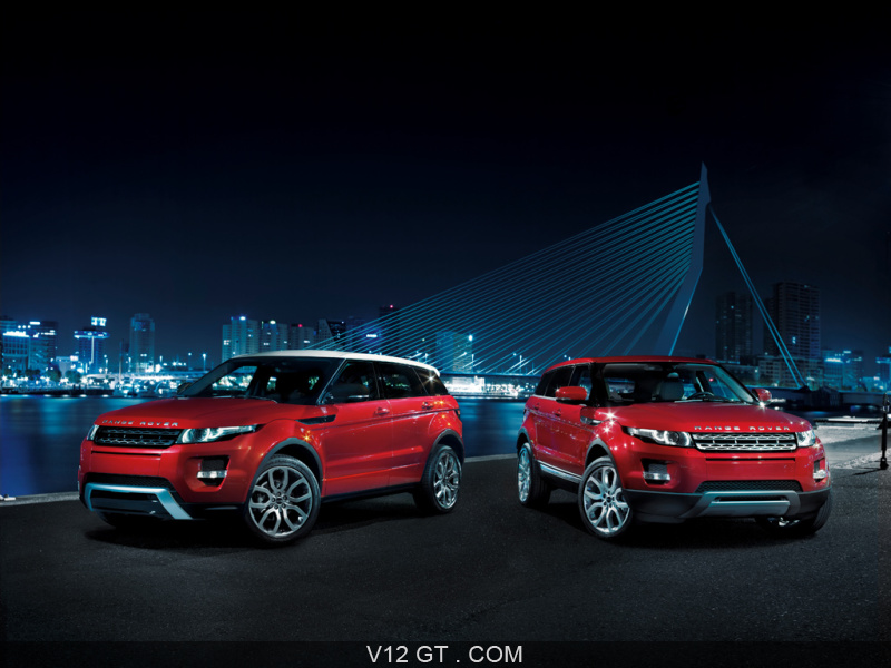 Range Rover Evoque 5 portes - rouge - Dynamic + Prestige / Range Rover ...