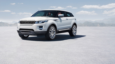 Range Rover Evoque - blanc - 3/4 avant gauche