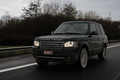 Range Rover Supercharged noir 3/4 avant gauche travelling
