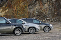 Range Rover Supercharged noir & BMW X6 M anthracite & Mercedes ML63 AMG noir profil coupé