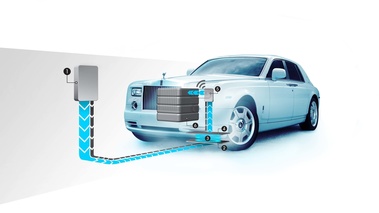 Rolls Royce 102EX bleu schéma