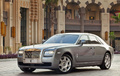Rolls Royce Ghost gris 3/4 avant gauche