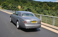 Rolls Royce Phantom Coupe gris 3/4 arrière gauche travelling