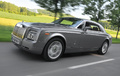 Rolls Royce Phantom Coupe gris 3/4 avant gauche travelling penché