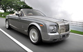 Rolls Royce Phantom Drophead Coupe gris 3/4 avant droit travelling